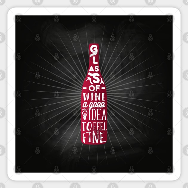Wine blackboard #5 Sticker by GreekTavern